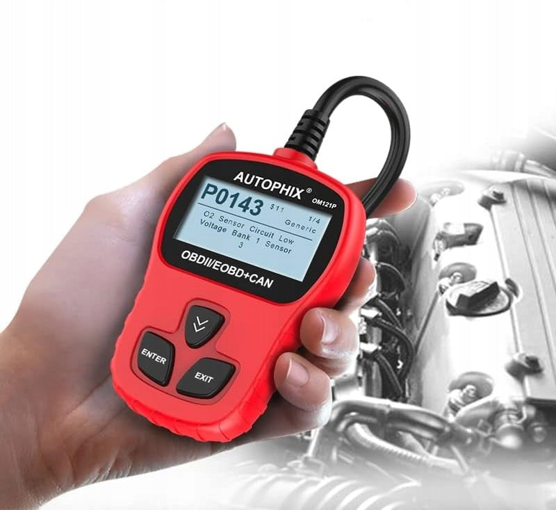 Autophix OM121 skaner OBD2 - kasuj błędy Check Engine, szybka diagnoza eobd