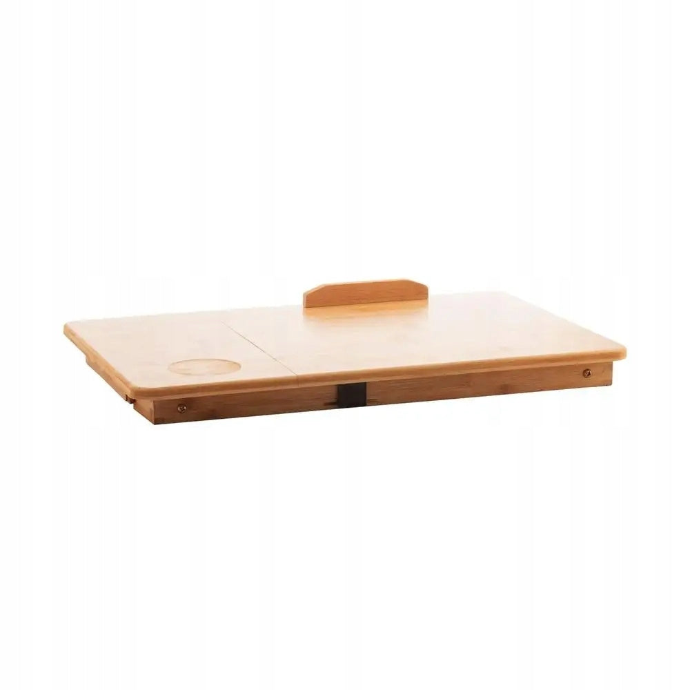 Bambusowy stolik pod laptopa składany regulowany drewniany InnovaGoods