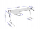 Biurko gamingowe CORTEK sky L-shape duże solidne warstwa ochronna uchwyty