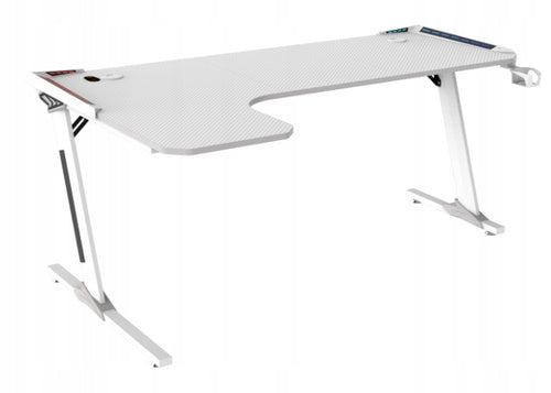 Biurko gamingowe CORTEK sky L-shape duże solidne warstwa ochronna uchwyty