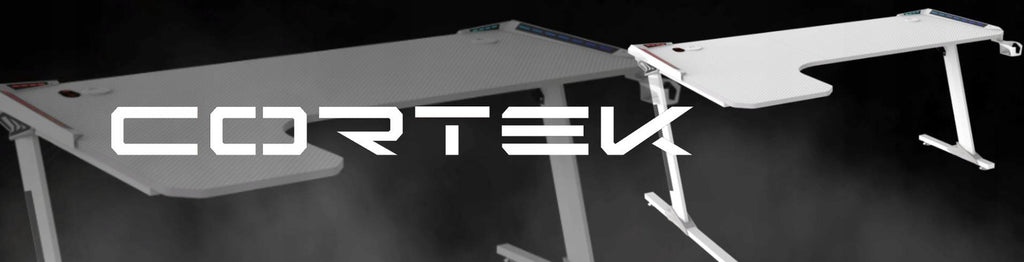 Biurko gamingowe CORTEK sky L-shape duże solidne warstwa ochronna uchwyty