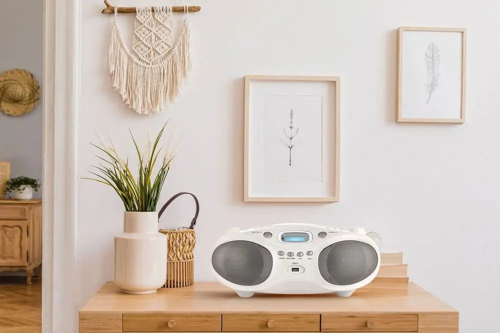 Boombox JVC radioodtwarzacz radio FM cd USB Bluetooth DAB+ 4W rds + pilot
