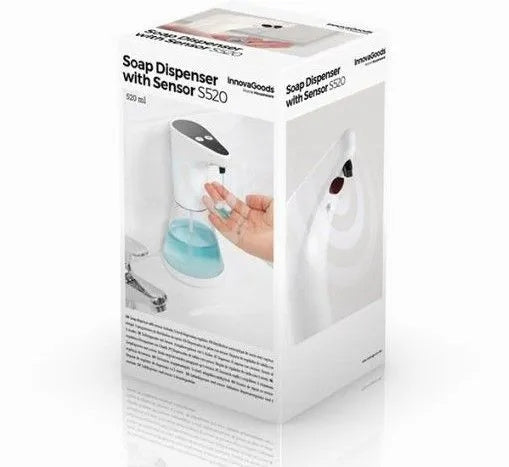 Bezdotykowe dozownik do mydła stojący Agnes 480 ml bezbarwny, biały