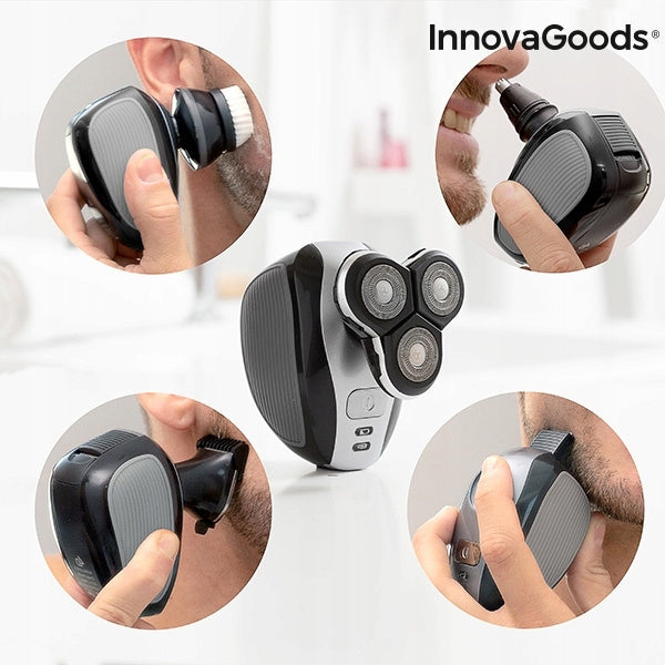 Bezprzewodowa Golarka 5w1 InnovaGoods Shavestyler + zestaw akcesoriów