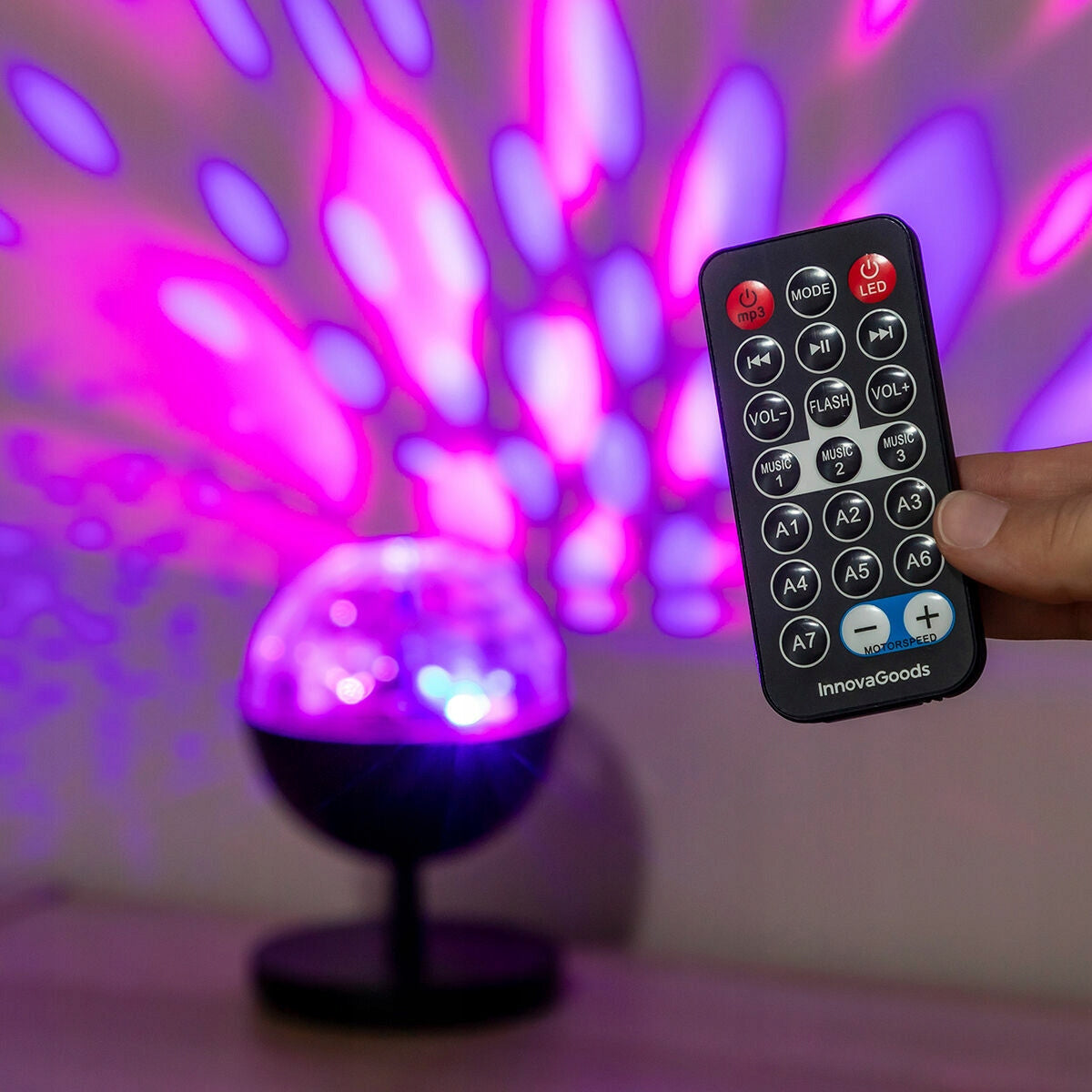 Bezprzewodowy Projektor LED mood gwiazdy z Głośnikiem Istarlyt InnovaGoods