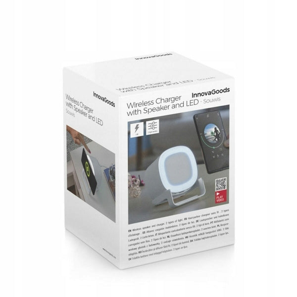 Bezprzewodowy głośnik LED z funkcją ładowania Souwis InnovaGoods Bluetooth