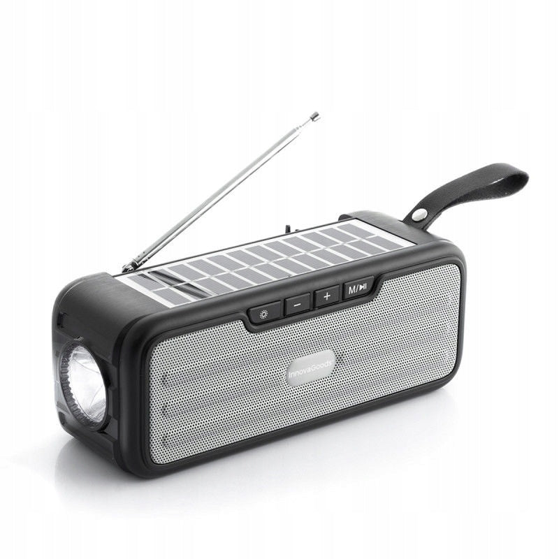 Bezprzewodowy głośnik panele słoneczne radio LED