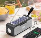 Bezprzewodowy głośnik panele słoneczne radio LED