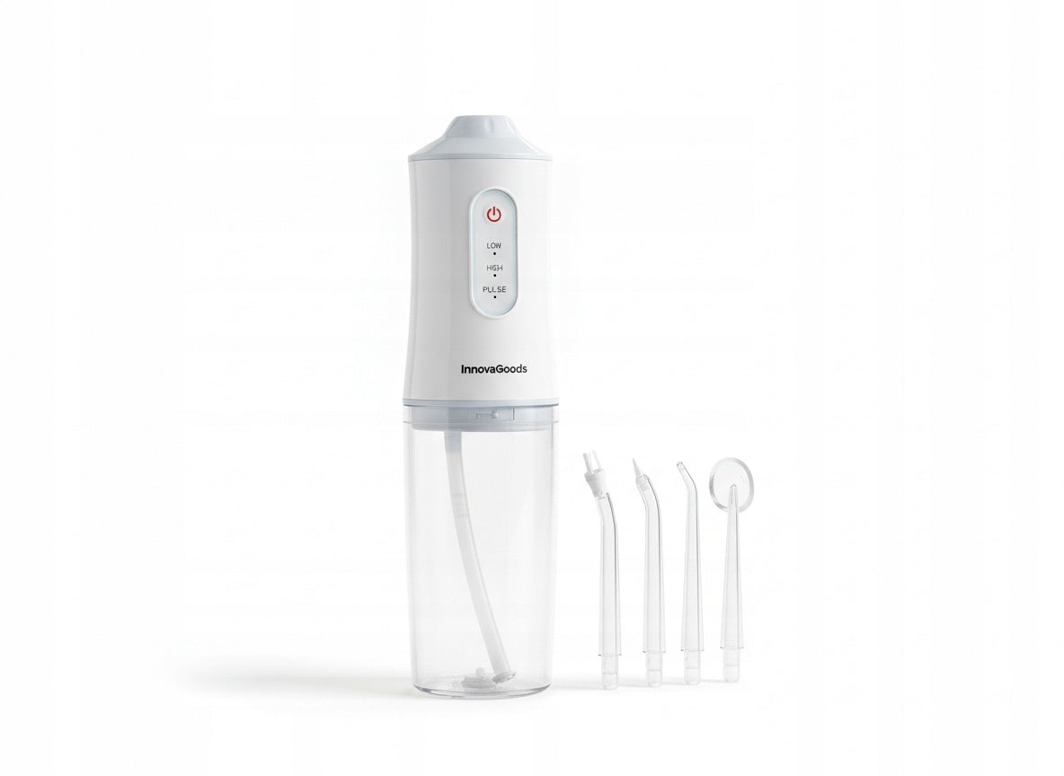 Bezprzewodowy przenośny irygator do zębów Denter InnovaGoods - Regulacja