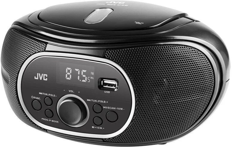 Boombox JVC Radioodtwarzacz cd USB Wyświetlacz LCD MP3 AUX FM JVC RD-E221B