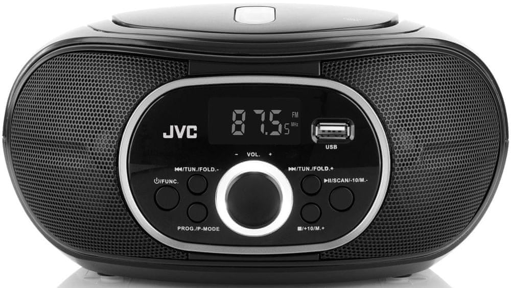 Boombox JVC Radioodtwarzacz cd USB Wyświetlacz LCD MP3 AUX FM JVC RD-E221B