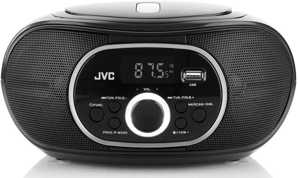 Boombox JVC Radioodtwarzacz cd USB Wyświetlacz LCD MP3 AUX FM JVC RD-E221B