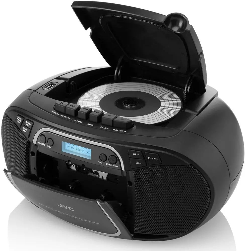 Boombox Radio sieciowe FM JVC RC-E561B-DAB z Odtwarzaczem cd / Radio DAB+