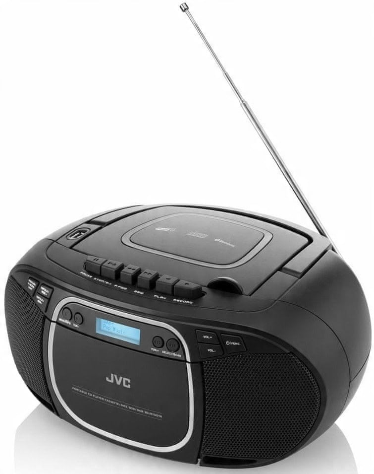 Boombox Radio sieciowe FM JVC RC-E561B-DAB z Odtwarzaczem cd / Radio DAB+
