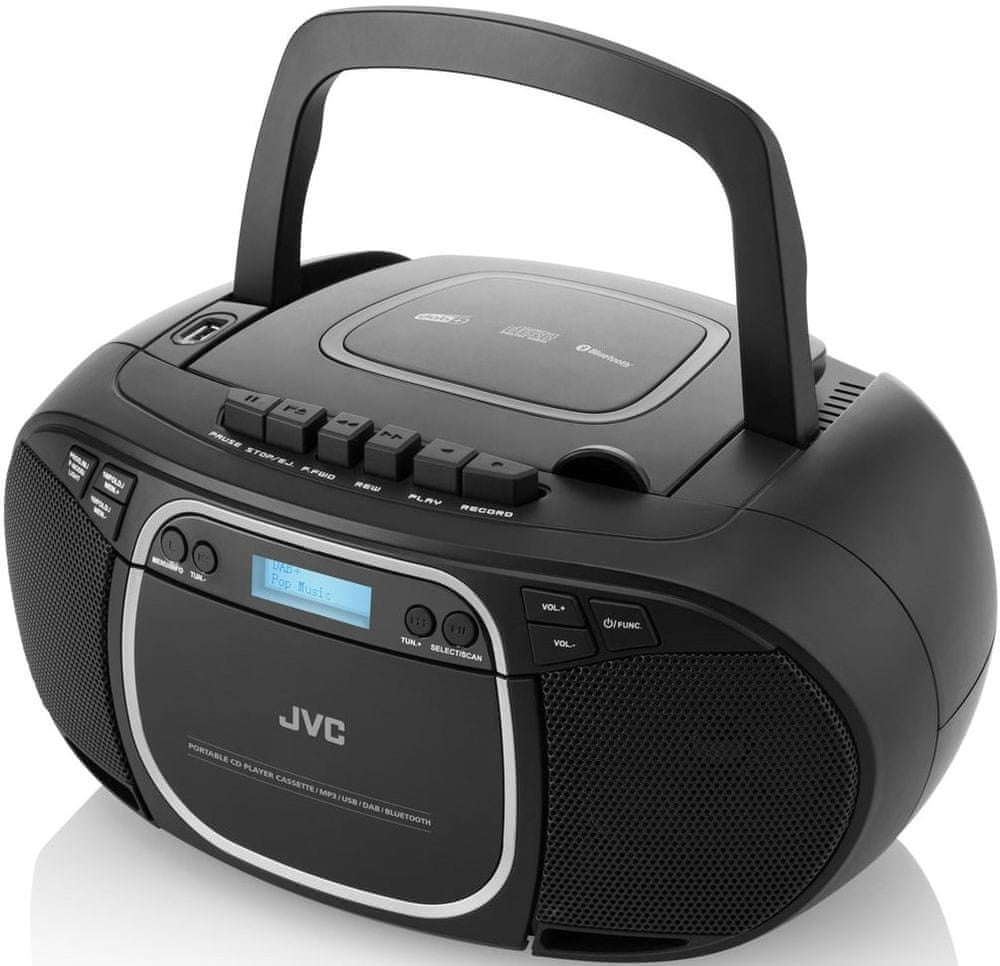 Boombox Radio sieciowe FM JVC RC-E561B-DAB z Odtwarzaczem cd / Radio DAB+
