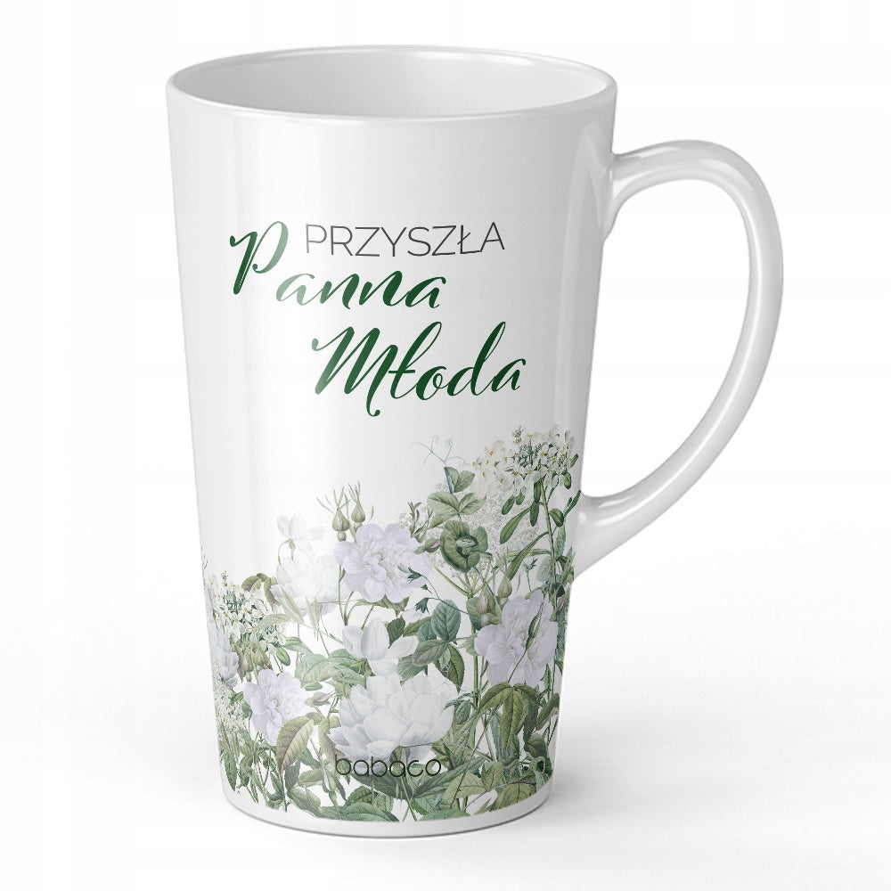 Ceramiczny kubek XL Latte na wieczór panieński - Przyszła Panna Młoda