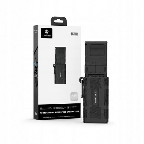Czytnik kart LENYES LCR01 USB-C 10Gbps CFexpress A/B TF etui IP54