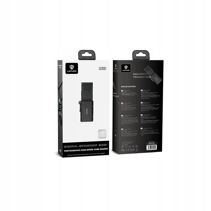 Czytnik kart LENYES LCR01 USB-C 10Gbps CFexpress A/B TF etui IP54