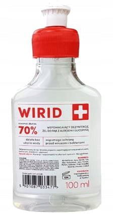 Dezynfekujący żel do rąk alkoholu WIRID 100ML