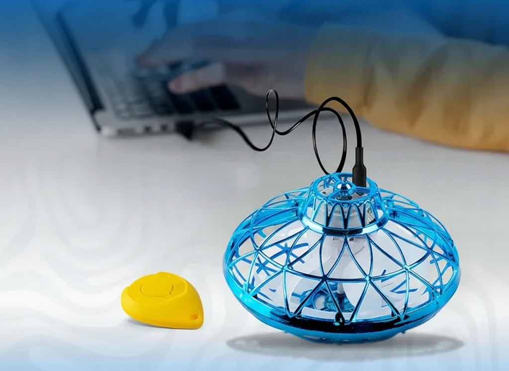 Dron dla dzieci Swipe ufo Drone LED świecąca zabawka latająca kula spinner