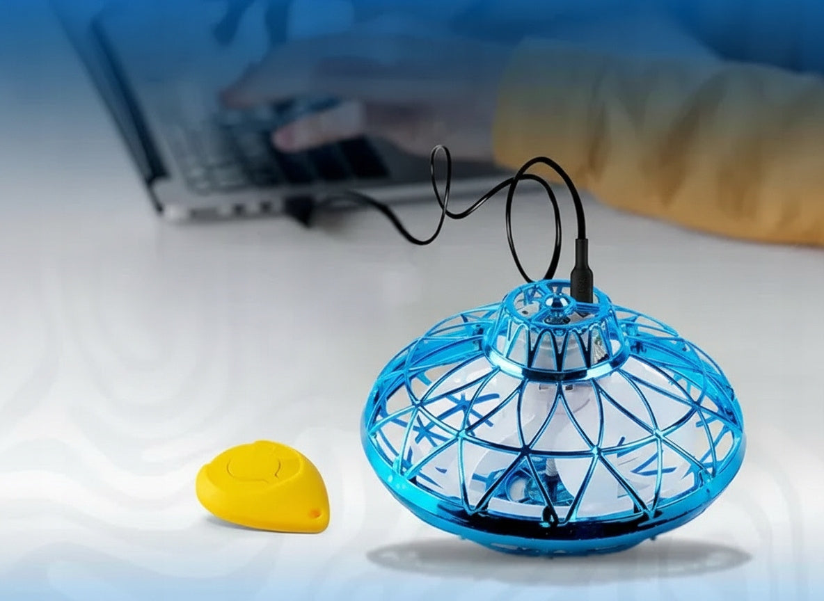 Dron dla dzieci Swipe ufo Drone LED świecąca zabawka latająca kula spinner