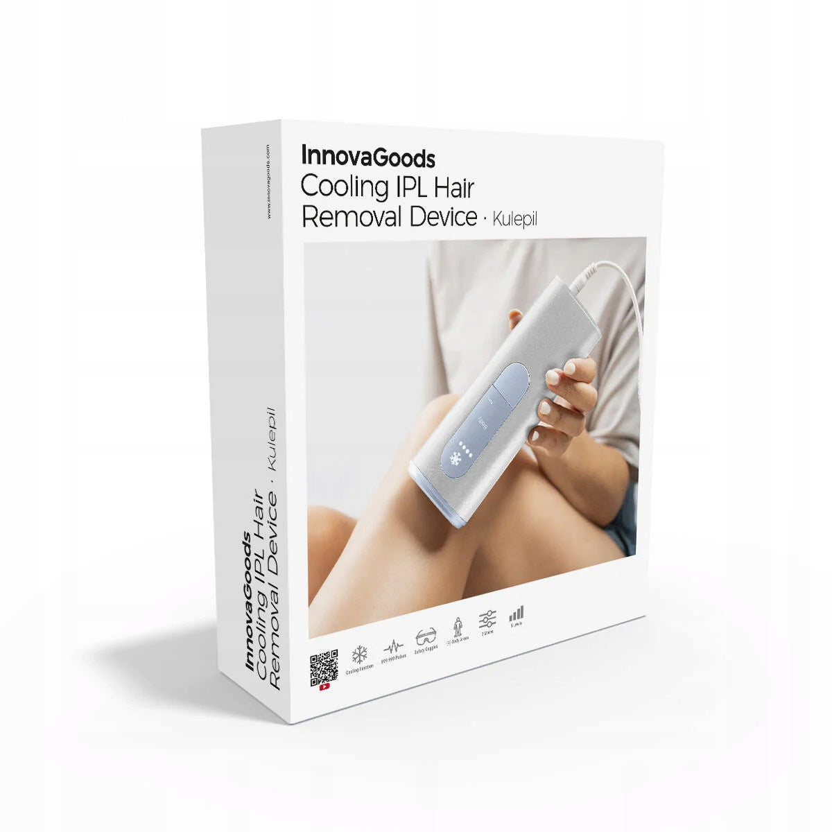 Depilator ipl z funkcją chłodzenia i akcesoriami Kulepil InnovaGoods
