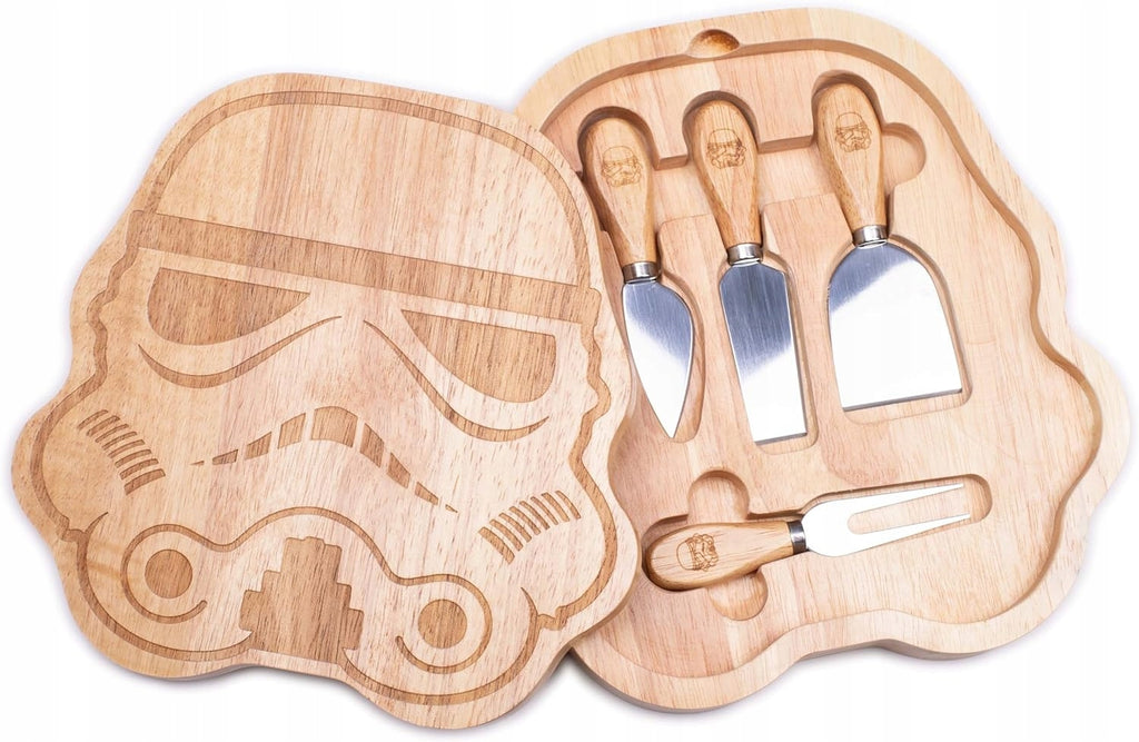 Deska z nożykami do sera star wars stormtrooper drewno gadżet dekoracja