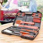 Drewniane Akcesoria zestaw do grilla w Walizce bbq
