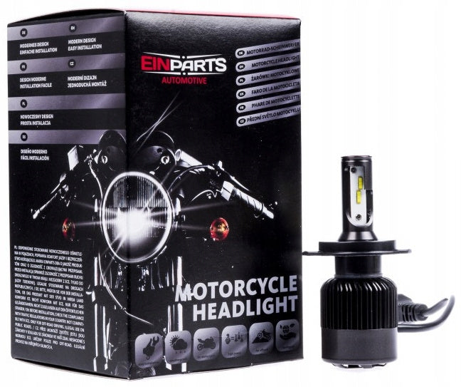 Einparts LED H4 5000lm 6000K 12-24V Motocykl Motor