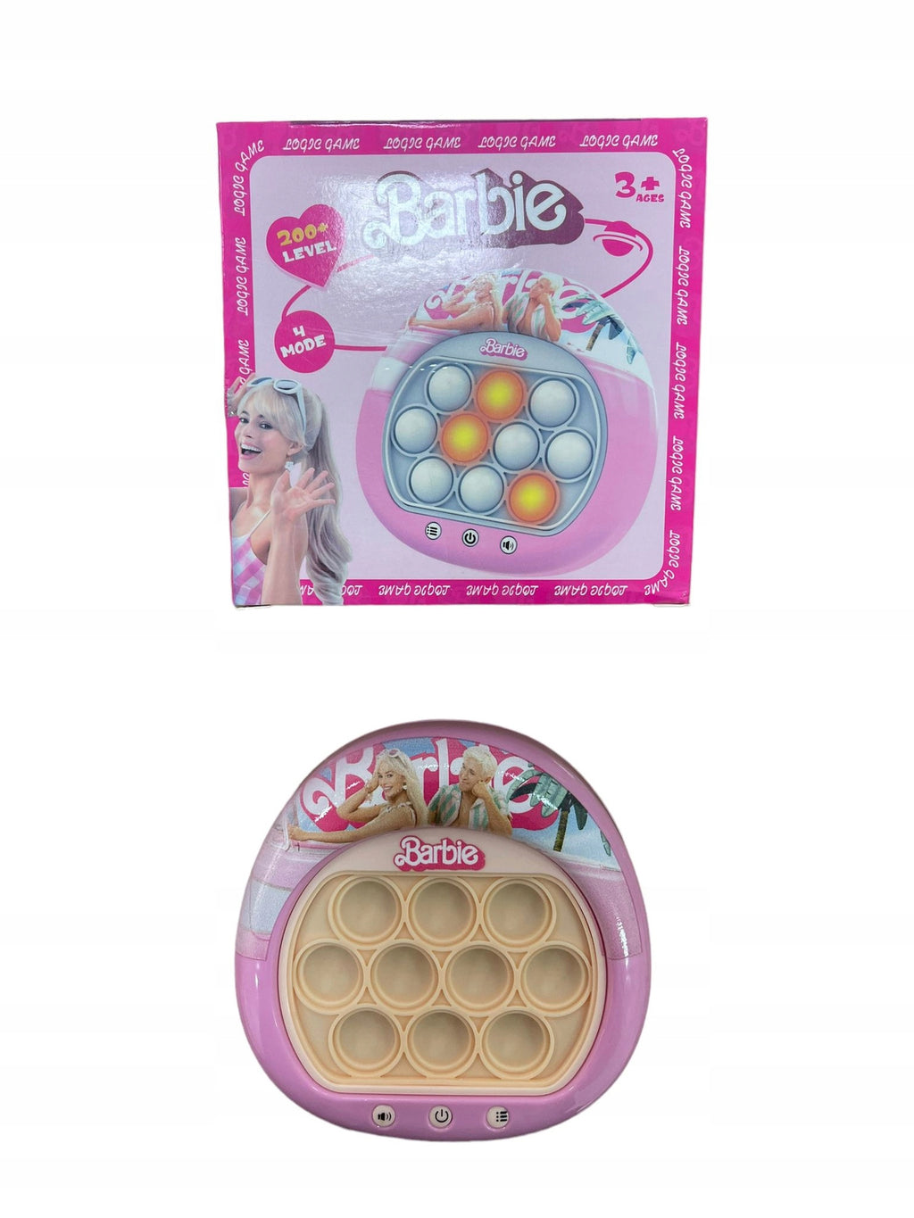 Elektroniczna gra zręcznościowa POPIT antystresowa 3 tryby barbie