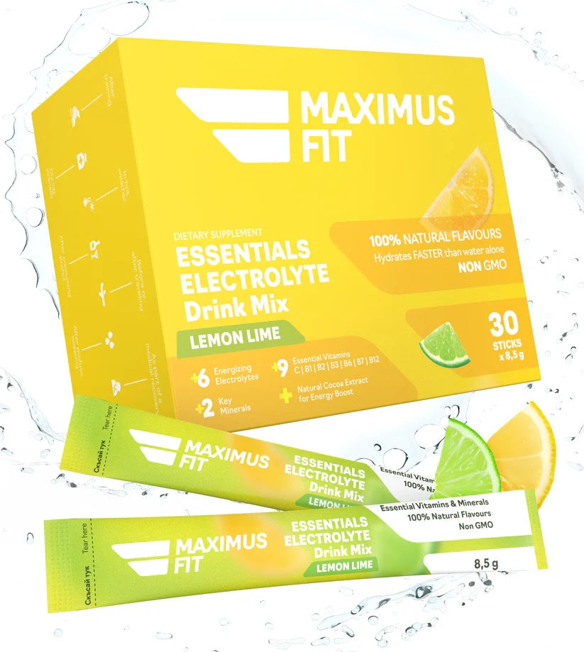Elektrolity MaximusFit Nawodnienie Magnez Potas Cytryna Limonka Bez Cukru
