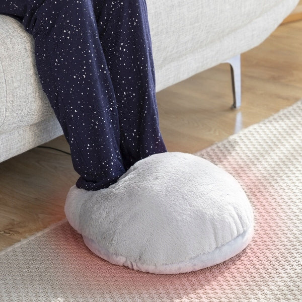 Elektryczny Pluszowy Ogrzewacz Do Stóp Ocieplacz 2w1 Kapeć USB