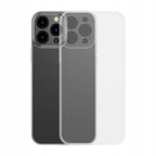 Etui Baseus Frosted do iPhone 13 Pro Max (przeźroczyste) + szkło hartowane