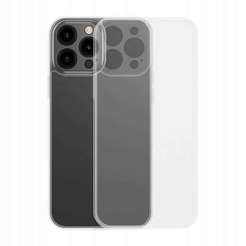 Etui Baseus Frosted do iPhone 13 Pro Max (przeźroczyste) + szkło hartowane