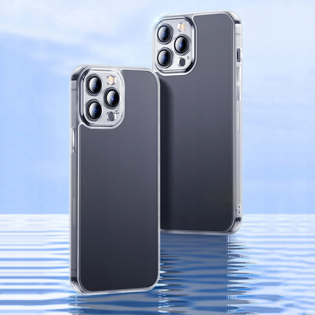 Etui Baseus Frosted do iPhone 13 Pro Max (przeźroczyste) + szkło hartowane