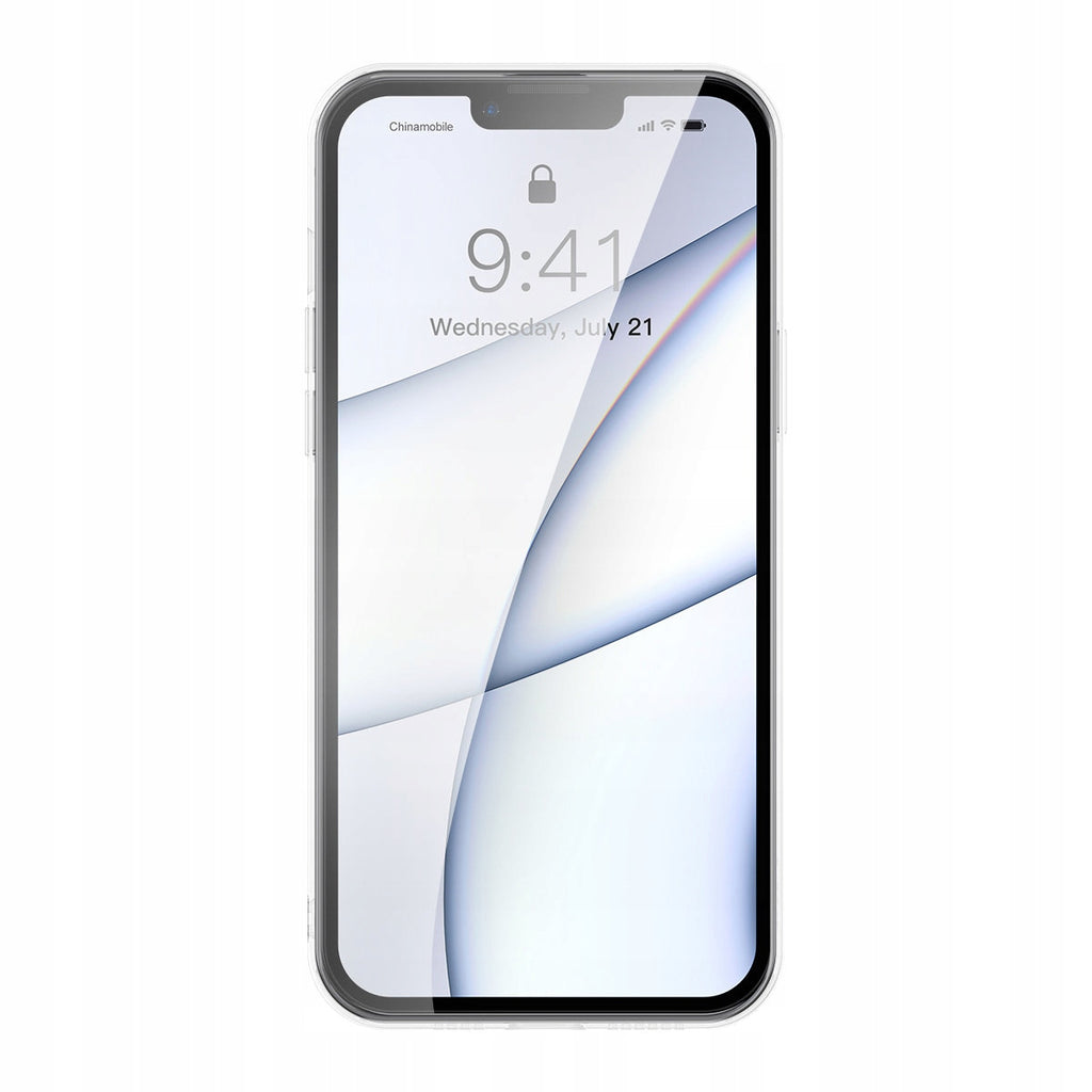 Etui Baseus Frosted do iPhone 13 Pro Max (przeźroczyste) + szkło hartowane
