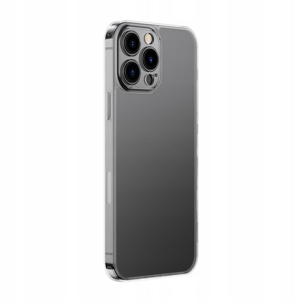 Etui Baseus Frosted do iPhone 13 Pro Max (przeźroczyste) + szkło hartowane