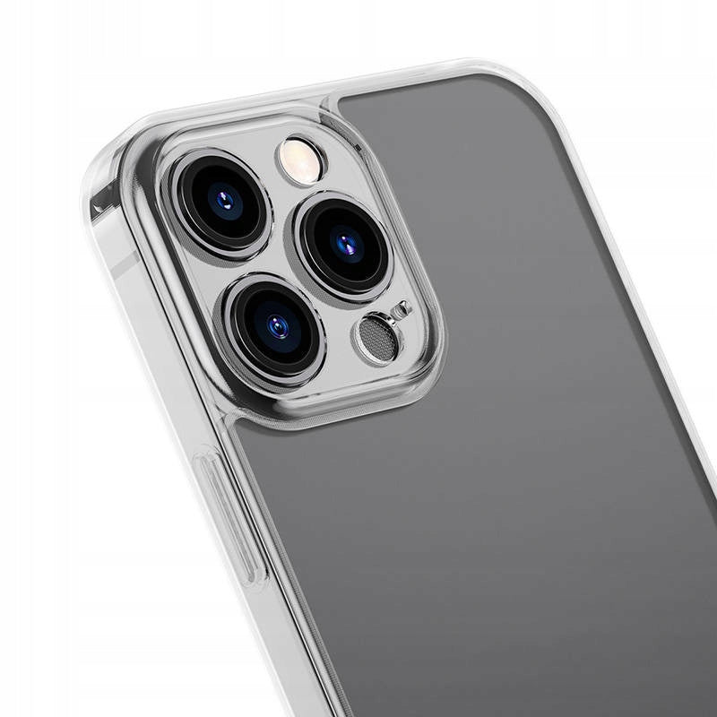 Etui Baseus Frosted do iPhone 13 Pro Max (przeźroczyste) + szkło hartowane