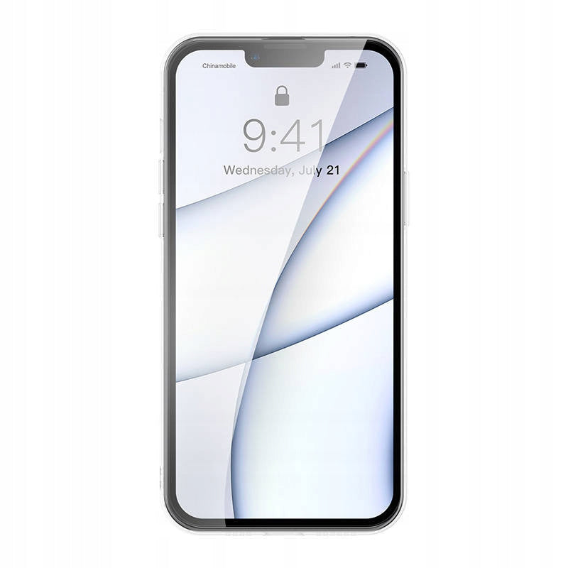 Etui Baseus Frosted do iPhone 13 Pro Max (przeźroczyste) + szkło hartowane
