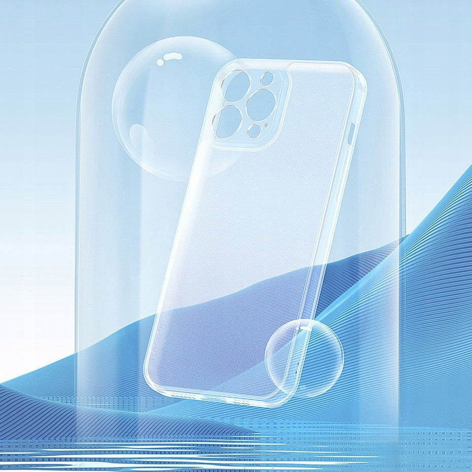 Etui Baseus Frosted do iPhone 13 Pro Max (przeźroczyste) + szkło hartowane