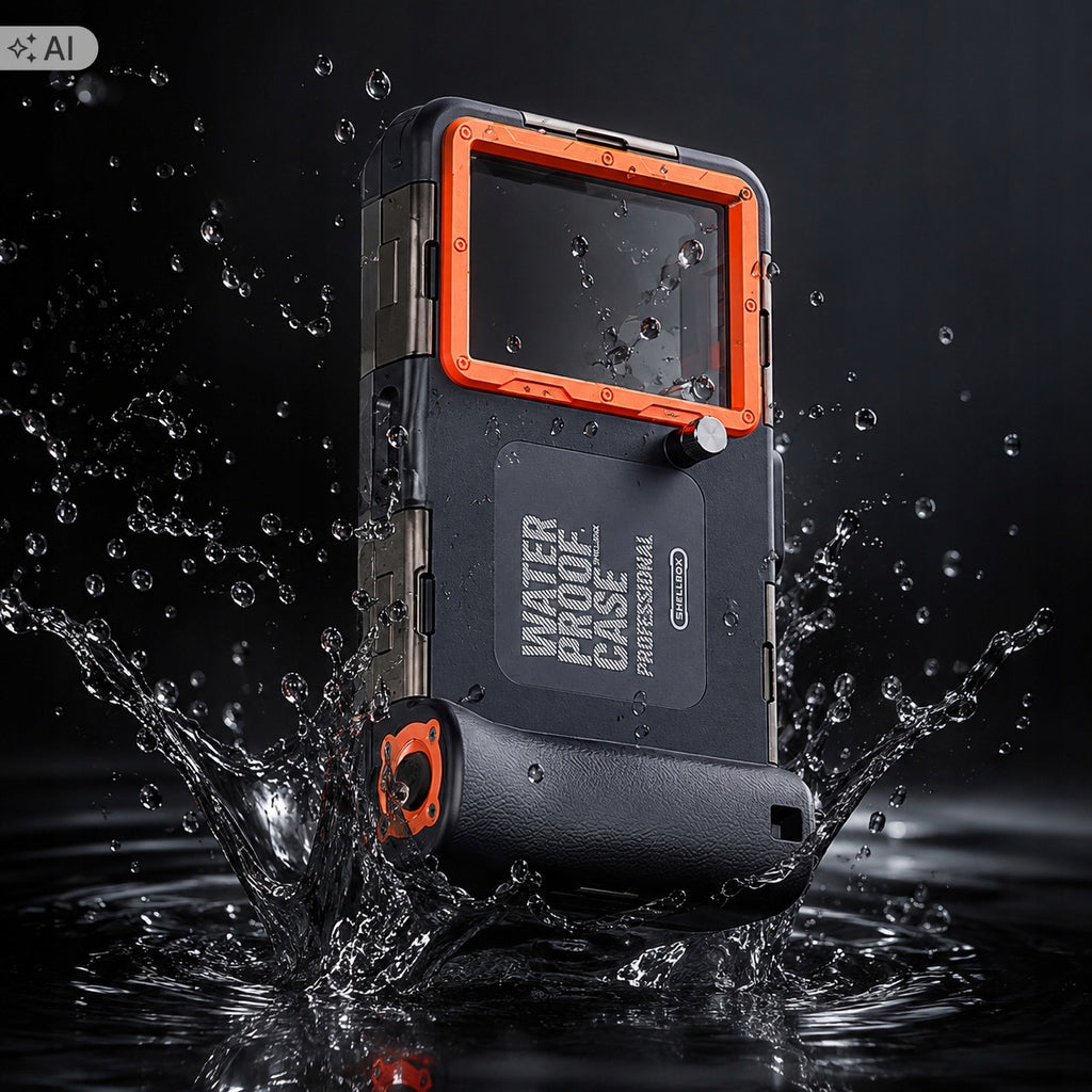 Etui SHELLBOX wodoodporne IPX8 na telefon wodoszczelne 15M do nurkowania