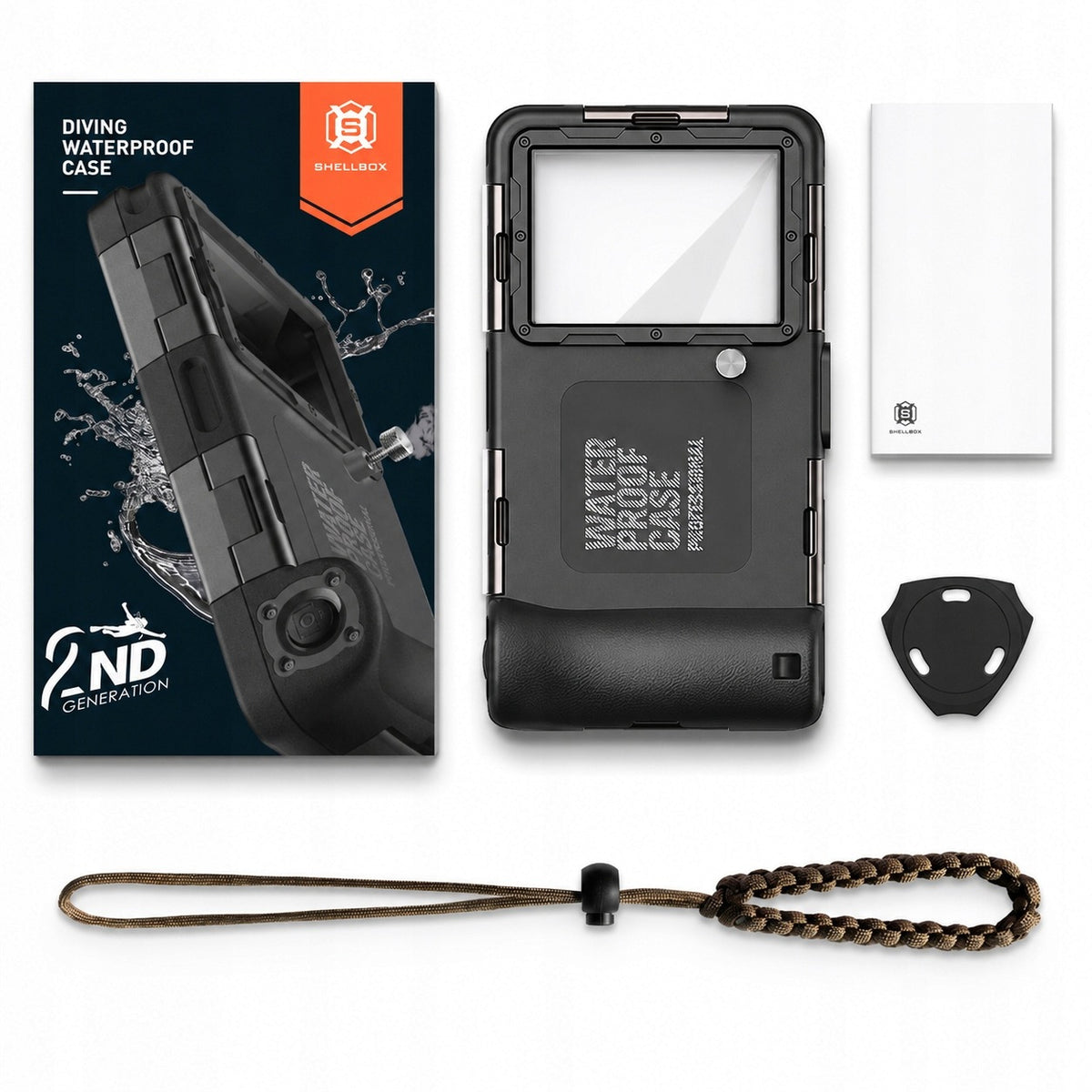 Etui SHELLBOX wodoodporne IPX8 na telefon wodoszczelne 15M do nurkowania