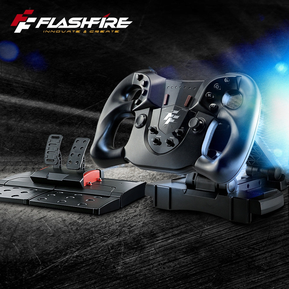 FlashFire monza kierownica gamingowa + pedały
