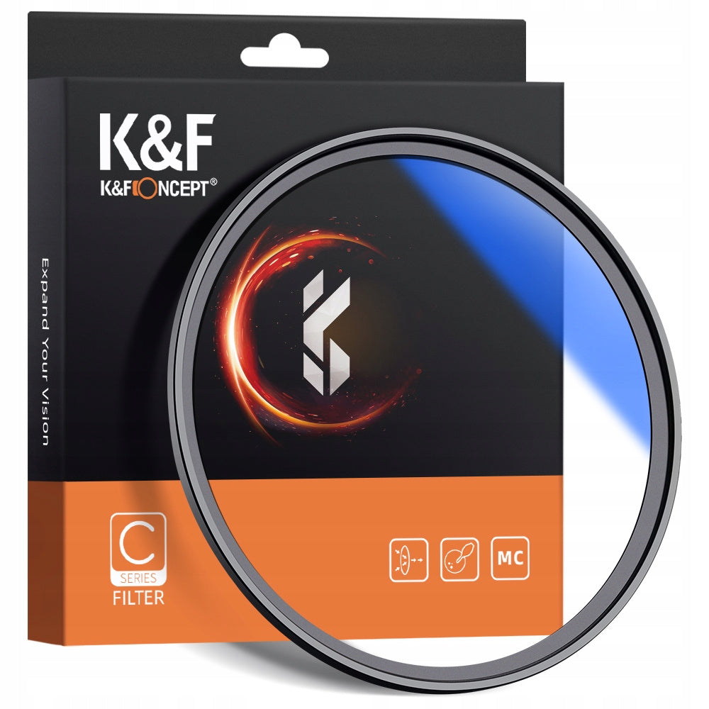 Filtr UV k&f 52mm k&f niebieska powłoka Multi-layer