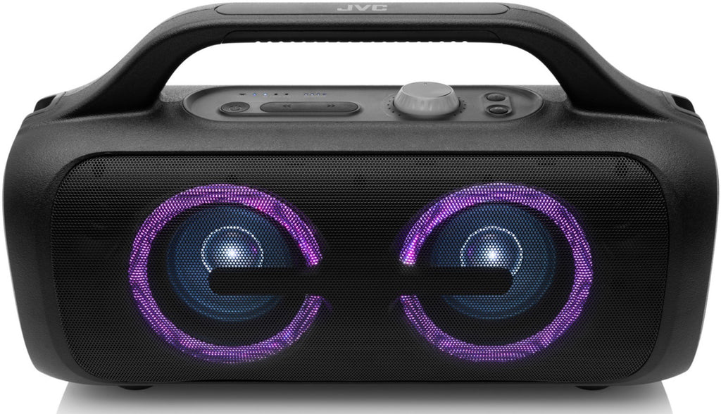 Głośnik JVC XS czarny Efekty świetlne Bluetooth 5.3 USB AUX bateria L-J 16h