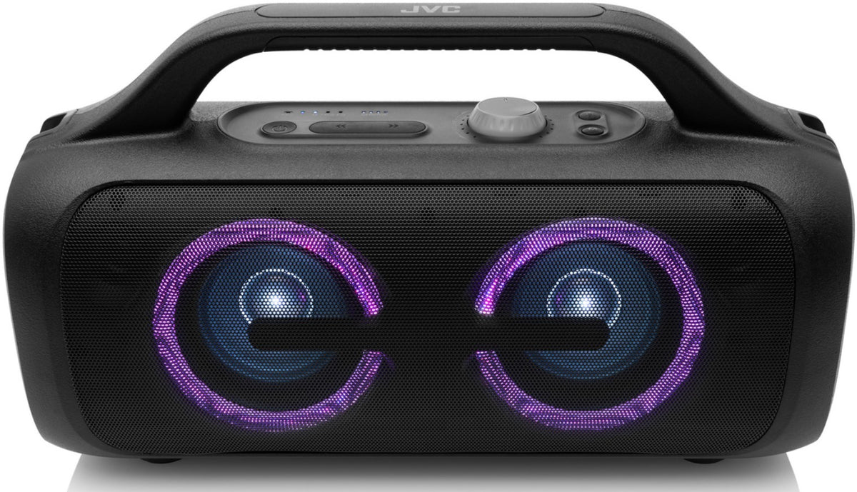 Głośnik JVC XS czarny Efekty świetlne Bluetooth 5.3 USB AUX bateria L-J 16h
