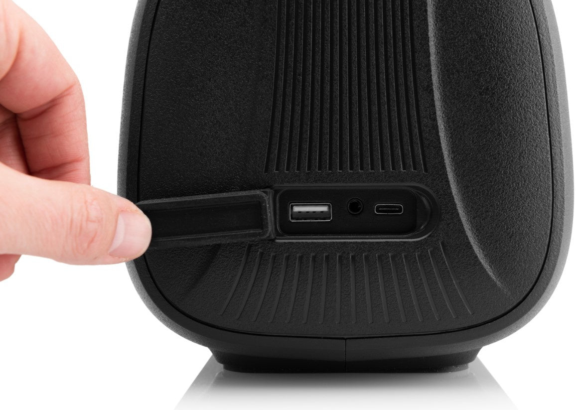 Głośnik JVC XS czarny Efekty świetlne Bluetooth 5.3 USB AUX bateria L-J 16h