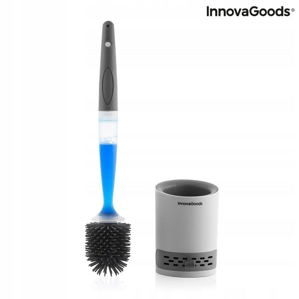 Gumowa silikonowa szczotka do wc z Dozownikiem InnovaGoods