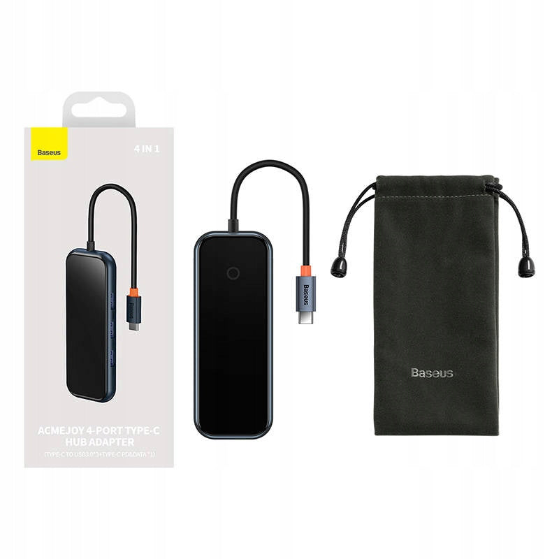 Hub 4in1 Baseus AcmeJoy Series USB-C do 3xUSB 3.0