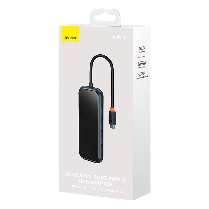 Hub 4in1 Baseus AcmeJoy Series USB-C do 3xUSB 3.0